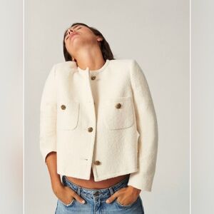 Cropped tweed jacket